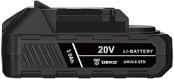 Батарея аккумуляторная Deko UNV3.0 STD 20В 3Ач Li-Ion (063-4493)
