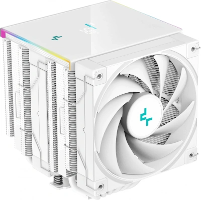 Устройство охлаждения(кулер) Deepcool AK620 Digital Soc-AM5/AM4/1200/1700/1851 белый 4-pin 28dB Al+Cu LCD 260W 1486gr Ret (R-AK620-WHADMN-G)