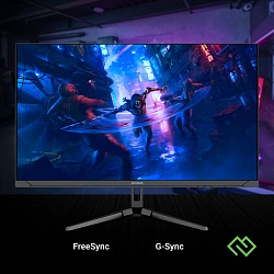 Монитор Digma 23.8" Overdrive 24P410F черный IPS LED 1ms 16:9 HDMI матовая 300cd 178гр/178гр 1920x1080 200Hz G-Sync FreeSync DP FHD USB 2.8кг