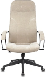 Кресло руководителя Бюрократ CH-608Fabric песочный Light-21 крестов. пластик