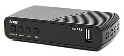 Ресивер DVB-T2 Сигнал Эфир HD-215 черный