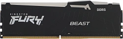 Память DDR5 8GB 6000MHz Kingston KF560C30BBEA-8 Fury Beast Black Expo RGB RTL Gaming PC5-48000 CL30 DIMM 288-pin 1.4В kit single rank с радиатором Ret