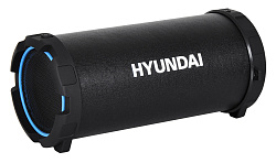Колонка порт. Hyundai H-PAC220 черный/голубой 10W 1.0 BT/3.5Jack/USB