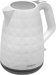 Чайник электрический Scarlett SC-EK18P49 1.7л. 2200Вт белый/серый корпус: пластик