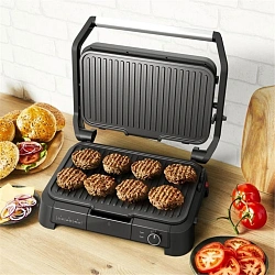 Электрогриль Tefal GC520DE0 2200Вт черный/серебристый
