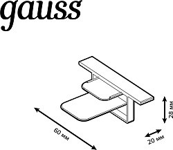 Заглушка Gauss TR143 черный
