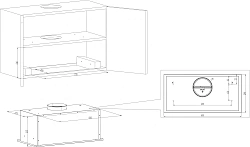 Вытяжка встраиваемая Kuppersberg High-Tech Inpush 60 W белый управление: кнопочное (1 мотор)