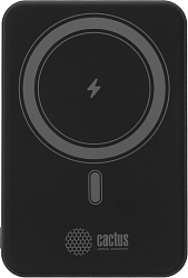 Мобильный аккумулятор Cactus CS-PBFSUA-10000 10000mAh 22.5W 4.5A USB-C беспров.зар. черный
