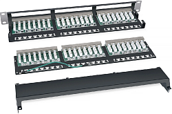 Патч-панель Cabeus PLHD-48-CAT.5E-SH-DUAL IDC-1U 19" 1U 48xRJ45 кат.5E FTP