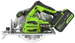Циркулярная пила (дисковая) Greenworks GD24CS (ручная) D диска.:185мм (1500907CUG)