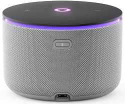 Умная колонка Yandex Станция Мини 3 Про Алиса серый 18W 2.0 BT/Wi-Fi (YNDX-00059GRY)