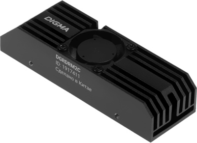 Радиатор для SSD Digma DGRDRM2C черный 20дБ металл Ret
