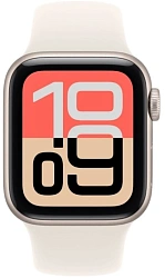 Смарт-часы Apple Watch SE 3 2025 A3325 44мм OLED корп.сияющая звезда Sport Band рем.сияющая звезда разм.брасл.:M/L (MEHJ4AF/A)
