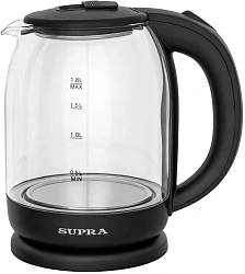 Чайник электрический Supra KES-1859G 1.8л. 1800Вт черный корпус: стекло/пластик