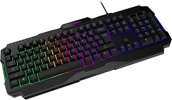 Клавиатура MSI FORGE GK100 RU черный USB for gamer LED (S11-04RU252-HH9) кабель 1.5м