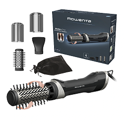 Фен-щетка Rowenta UB9530F0 1000Вт черный/серебристый (1830009250)