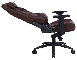Кресло игровое Cactus CS-CHR-0112BR коричневый экокожа с подголов. крестов. сталь
