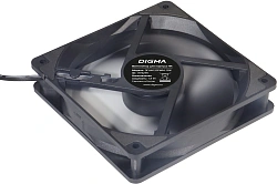 Вентилятор для корпуса Digma DFAN120PWM-1BK 120х120x25 черный 4-pin 28дБ Ret