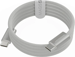 Кабель Magssory CBL002 USB Type-C (m)-USB Type-C (m) 1.5м белый коробка