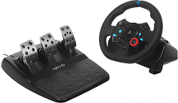 Руль Logitech G29 14кноп. (с педалями) черный