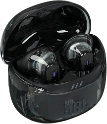 Гарнитура вкладыши JBL Tune Flex 2 Ghost Edition прозрачный/черный беспроводные bluetooth в ушной раковине (JBLTFLEX2GBLK)