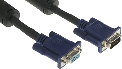 Кабель-удлинитель видео Premier 5-960EXT VGA (m)/VGA (f) 3м. феррит.кольца черный (5-960EXT 3.0)