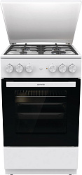 Плита Комбинированная Gorenje GK5A42WF-B белый (металлическая крышка) реш.чугун