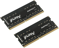 Память DDR4 2x8Gb 3200MHz Kingston KF432S20IBK2/16 Fury Impact RTL PC4-25600 CL20 SO-DIMM 260-pin 1.2В single rank Ret