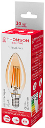 Лампа филам. Thomson Filament TH-B2116 11Вт цок.:E14 свеча 220B св.свеч.бел.теп. Candle (упак.:1шт)