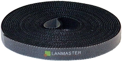 Хомут-липучка Lanmaster LAN-VCS5M-BK 5000x10мм (упак:1шт) полиамид черный