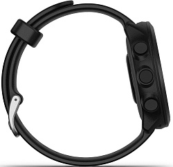Смарт-часы Garmin Forerunner 55 42мм 1.04" LCD корп.черный рем.черный разм.брасл.:127-220мм (010-02562-10)