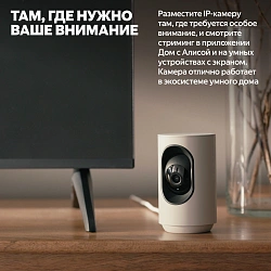 Камера видеонаблюдения IP Yandex YNDX-00582GRY Wi-Fi 5.85-5.85мм цв. корп.:серый