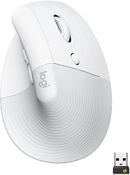 Мышь Logitech Lift белый оптическая 4000dpi silent беспров. BT/Radio USB для ноутбука 5but (910-006480)