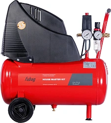 Компрессор поршневой Fubag House Master Kit безмасляный 180л/мин 24л 1100Вт красный/черный