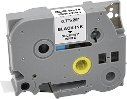 Картридж ленточный Cactus CS-TZESE4 TZe-SE4 черный на белом 18x8 для Brother PT-P700, P750W, P900W, P950W, D600VP, PT-2430PC, 2700VP, PT-E550WVP