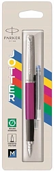 Ручка перьев. Parker Jotter Originals F60 (2096860) Magenta M сталь нержавеющая блистер