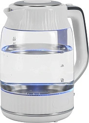 Чайник электрический Vitek VT-WK1059 1.7л. 2200Вт белый корпус: стекло/пластик