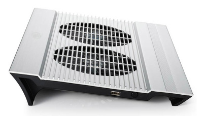 Подставка для ноутбука Deepcool N8 (DP-N24N-N8SR) 17" 380x278x55мм 25дБ 3xUSB 2x 140ммFAN 1244г алюминий серебристый
