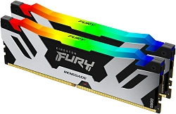 Память DDR5 2x32GB 6400MHz Kingston KF564C32RSAK2-64 Fury Renegade XMP RGB RTL Gaming PC5-51200 CL32 DIMM 288-pin 1.4В kit dual rank с радиатором Ret