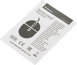 Мышь Defender Ultra Classic MB-280 черный оптическая 1600dpi USB 4but (52281)