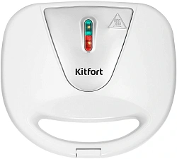 Вафельница Kitfort КТ-4686 750Вт белый/серебристый
