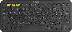 Клавиатура Logitech K380 темно-серый беспроводная BT slim Multimedia для ноутбука (920-007584)