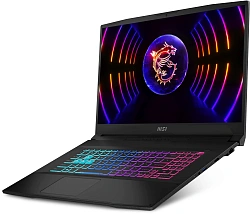 Ноутбук MSI Katana 17 B13VEK-1610XRU Core i7 13620H 16Gb SSD1Tb NVIDIA GeForce RTX4050 6Gb 17.3" IPS FHD (1920x1080) без ОС black WiFi BT Cam (9S7-17L541-1610)