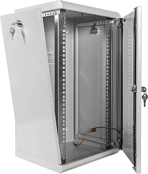 Шкаф коммутационный ЦМО (ШРН-8.255-10) настенный 8U 320x305мм пер.дв.стекл серый 255мм 8.1кг 180град. 420мм