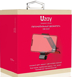 Держатель Uzay черный для смартфонов (UZ-DB-CC01-BK)