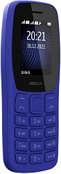 Мобильный телефон Nokia TA-1416 105 DS синий моноблок 1.77" 120x160 Series 30+ GSM900/1800 Protect
