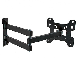 Кронштейн для телевизора Kromax OPTIMA-408 черный 22"-65" макс.30кг настенный поворотно-выдвижной и наклонный