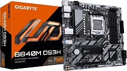 Материнская плата Gigabyte B840M DS3H Socket AM5 AMD B840 4xDDR5 mATX AC`97 8ch(7.1) 2.5Gg RAID+HDMI+DP