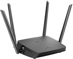 Роутер беспроводной D-Link DIR-825/RU/R7 (DIR-825/RU/R7A) AC1200 10/100/1000BASE-T черный