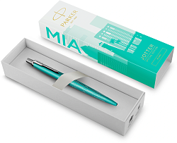 Ручка шариков. Parker Jotter Miami K179 (2221602) бирюзовый M син. черн. подар.кор.